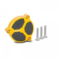 YELLOW ANODISED ERGAL FILTER COVER FOR TORNADO NAKED T 125 BENELLI-Benelli