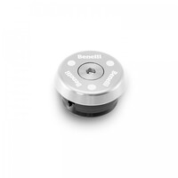 PAIR OF GREY ANODISED ERGAL FRAME CAPS FOR TORNADO NAKED T 125 BENELLI-Benelli